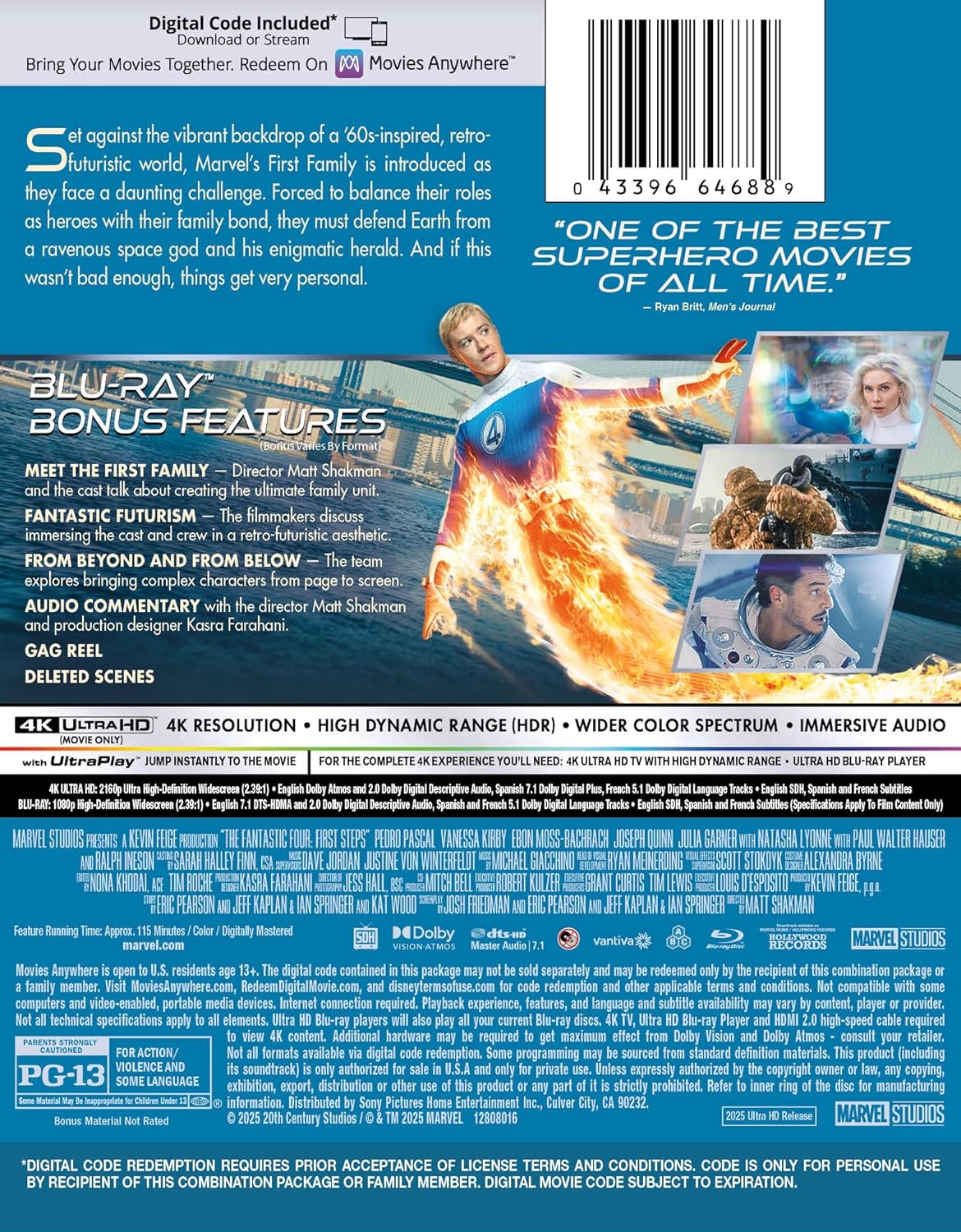 Fantastic Four: First Steps - Amazon Exclusive Steelbook Collector's Edition (4K UHD + Blu-ray + Digital)