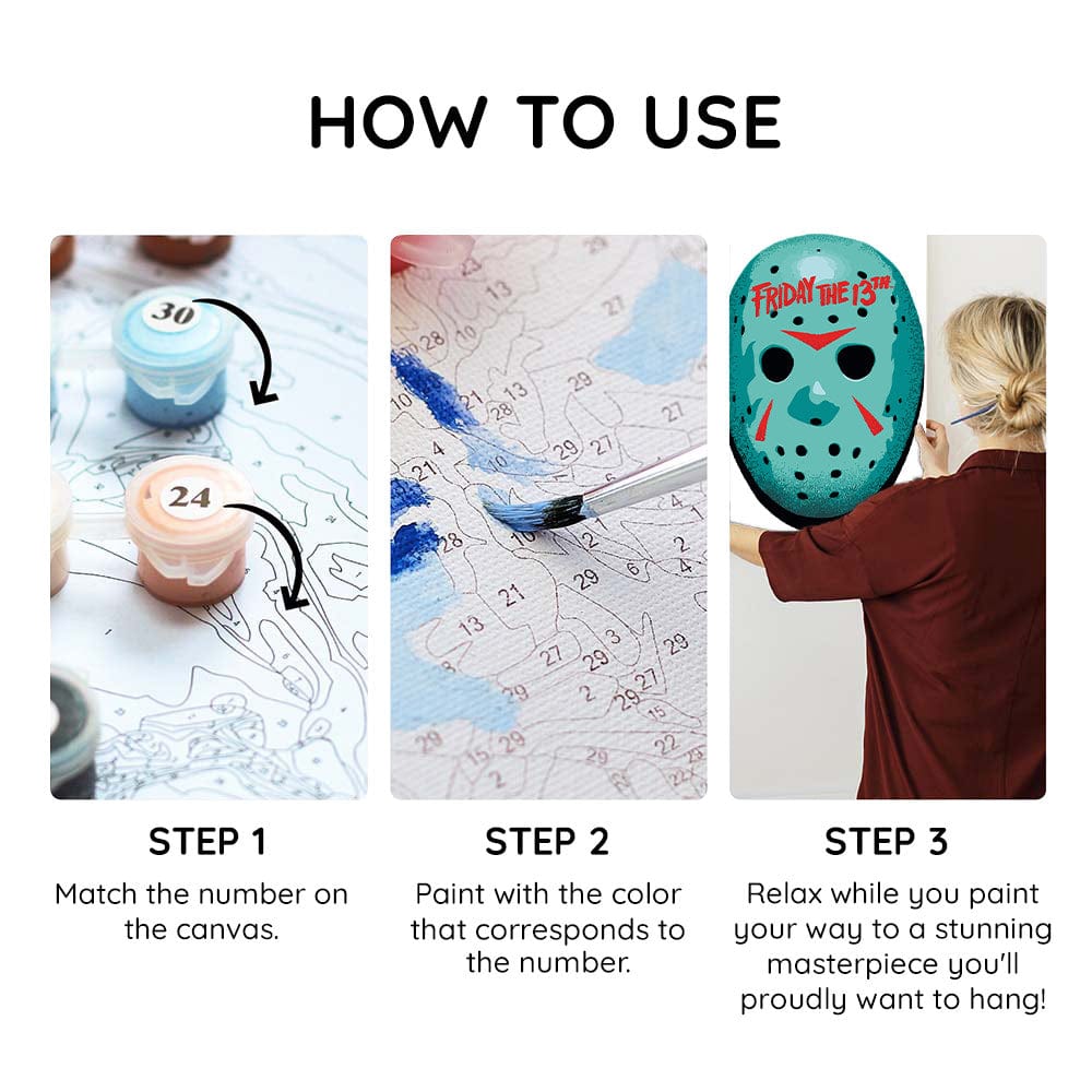 Jason's Mask - Paint By Numbers Kit