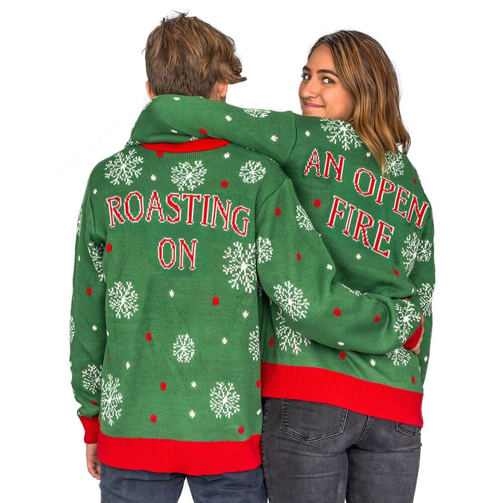 Men's Nuts Snowflakes Christmas Tree Ugly Christmas Sweater