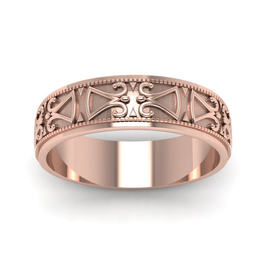 Antique Design Wedding Band
