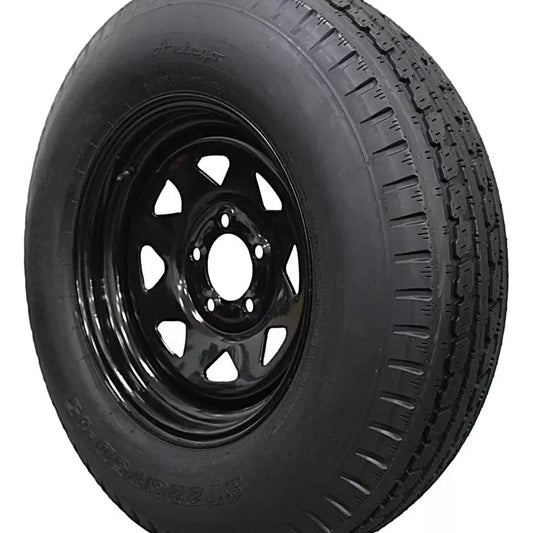 (Single Assembly) Antego Tire and Wheel 225/75D15 Highway Terrain Assembly – Optimized for High Load Performance, 15.0-Inch Rim, Load 113.0, Speed M | A15604500096208ST22575D15