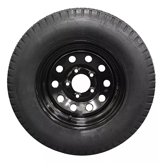 (Single Assembly) Antego Tire and Wheel Heavy-Duty 185/80D13 Highway Terrain – 8-Ply-Ply, 13.0-Inch Wheel, Designed for Secure & Stable Towing | A130454500096206ST18580D13