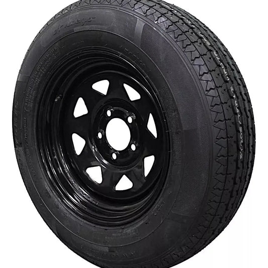 (Set of 4) Antego Tire and Wheel 205/75R15 Trailer Tire – Reinforced 8-Ply-Ply Design, 15.0-Inch Rim – Built for Long-Distance Hauling & Stability | A15604500096108ST20575R15-B4