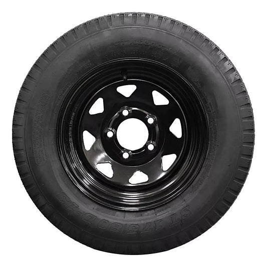 (Set of 2) Antego Tire and Wheel 175/80D13 Highway Terrain – 13.0-Inch Rim, 6-Ply-Ply Strength, Load 91.0, Speed M – Heavy-Duty Trailer Tire | A130454510096206ST17580D13-B2
