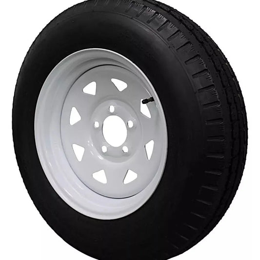 (Set of 4) Antego Tire and Wheel 205/75D15 Highway Terrain – 15.0-Inch Rim, 6-Ply-Ply Strength, Load 101.0, Speed M – Heavy-Duty Trailer Tire | A15604500116206ST20575D15-B4