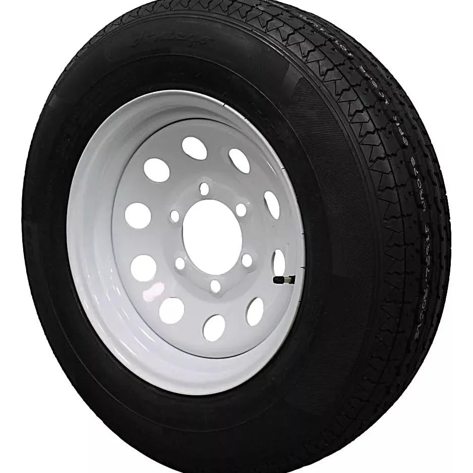 (Set of 4) Antego Tire and Wheel 205/75R15 Highway Terrain – 15.0-Inch Rim, 8-Ply-Ply Strength, Load 107.0, Speed M – Heavy-Duty Trailer Tire | A15604520116108ST20575R15-B4
