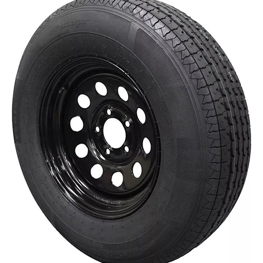 (Set of 4) Antego Tire and Wheel Heavy-Duty 225/75R15 Highway Terrain – 10-Ply-Ply, 15.0-Inch Wheel, Designed for Secure & Stable Towing | A15604510096110ST22575R15-B4