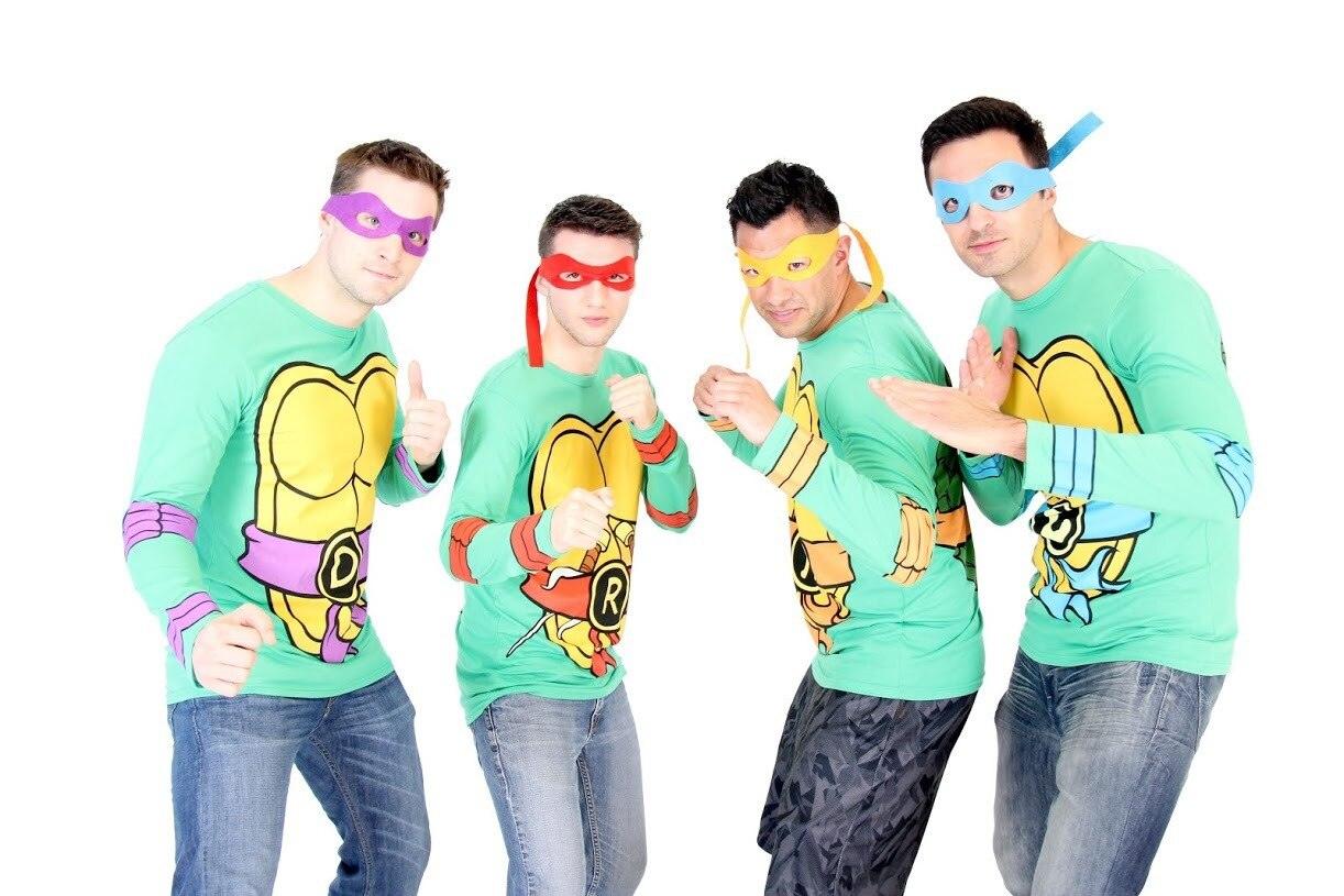 TMNT Long Sleeves Costume Toddlers T-shirt & Eye Mask