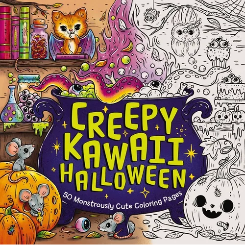 Creepy Kawaii Halloween: 50 Monstrously Cute Coloring Pages