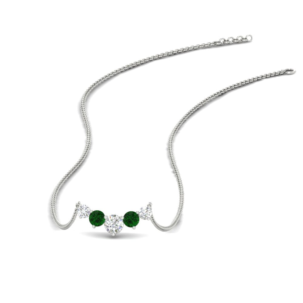 0.75 Carat Graduating Round Diamond Pendant