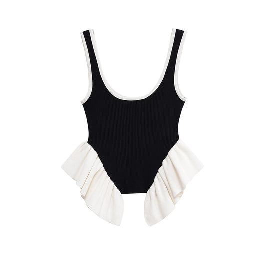 Elegant and Versatile Sleeveless Strap Top with  Design