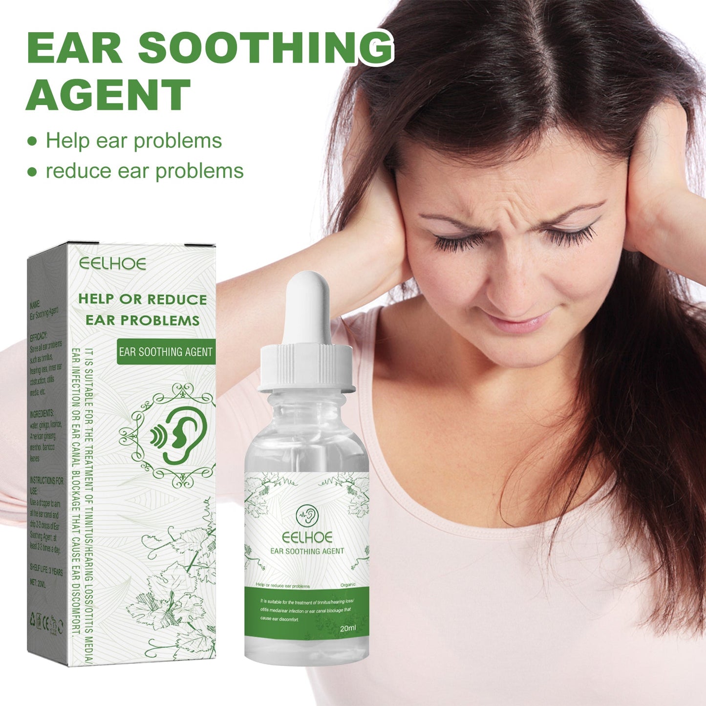 Ear Relief Relieves Blocked Inner Ear Ringing Ear Discomfort Ear Health Care Ear Drops