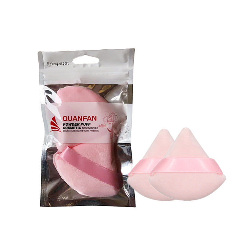 Triangle Dry Powder Puff Fiber Crystal Cotton Delicate On Makeup Beauty Tools Powder Puff