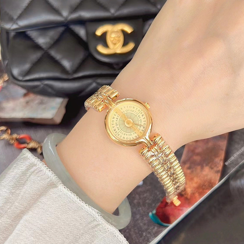 Women's Cold Style Hollow Bracelet Watch