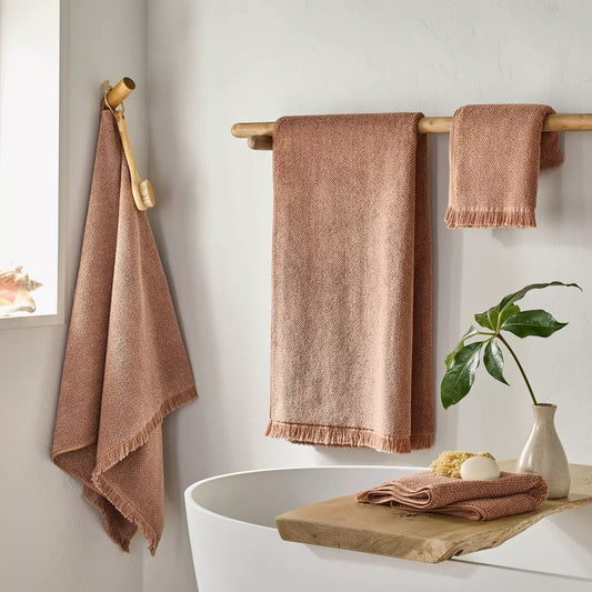 Elevate Your Daily Shower Routine with the Casaluna™ Organic Texture Bath Towel