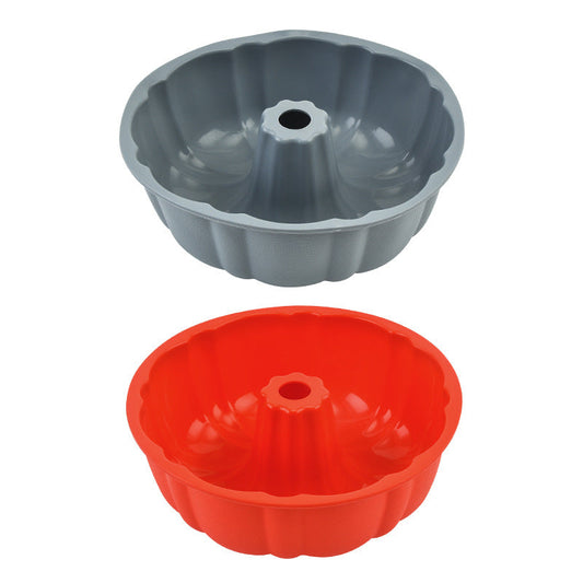 10-inch Non-Stick Silicone Bundt Pan - Multipurpose Baking Mold for Cakes, Jello & Gelatin
