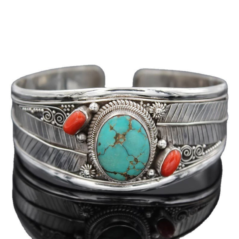 Bohemian Turquoise Vintage Pattern Bracelet