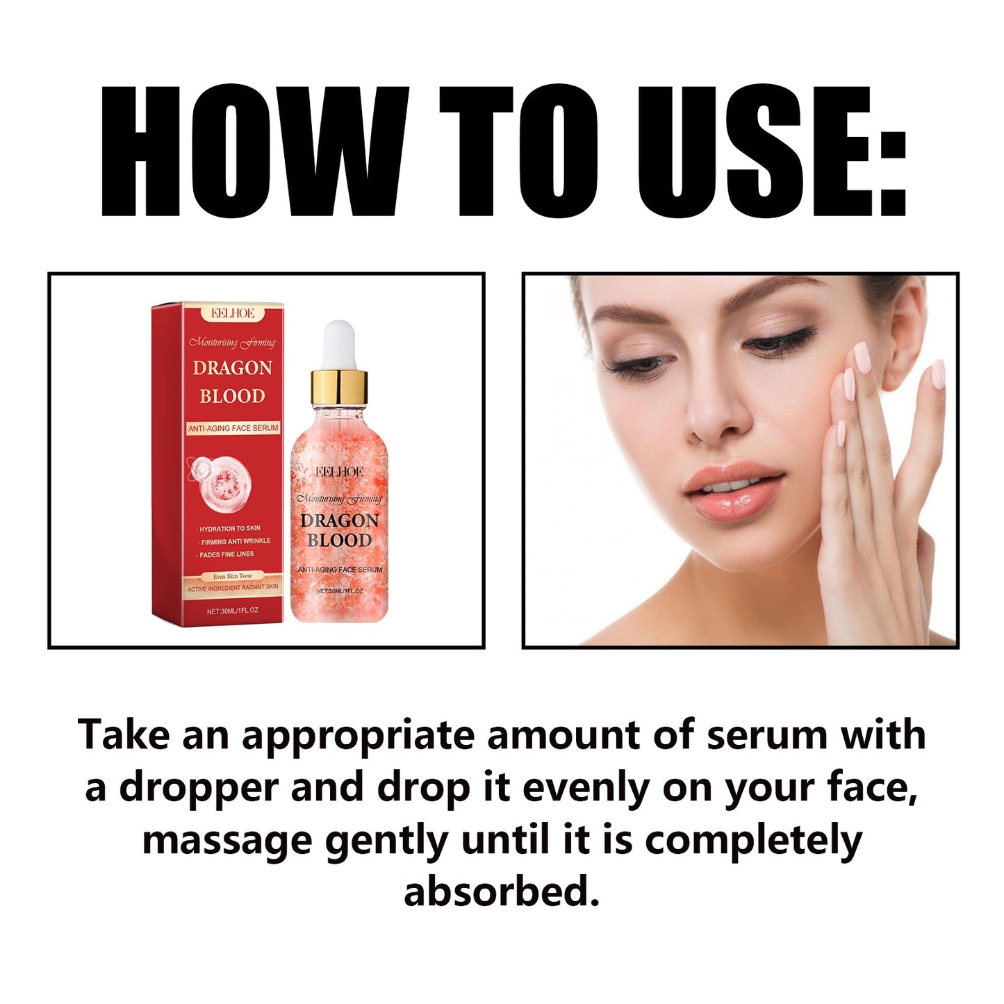 Dragon Blood Facial Treatment Essence Moisturizes And Tightens Soft, Smooth And Delicate Facial Skin