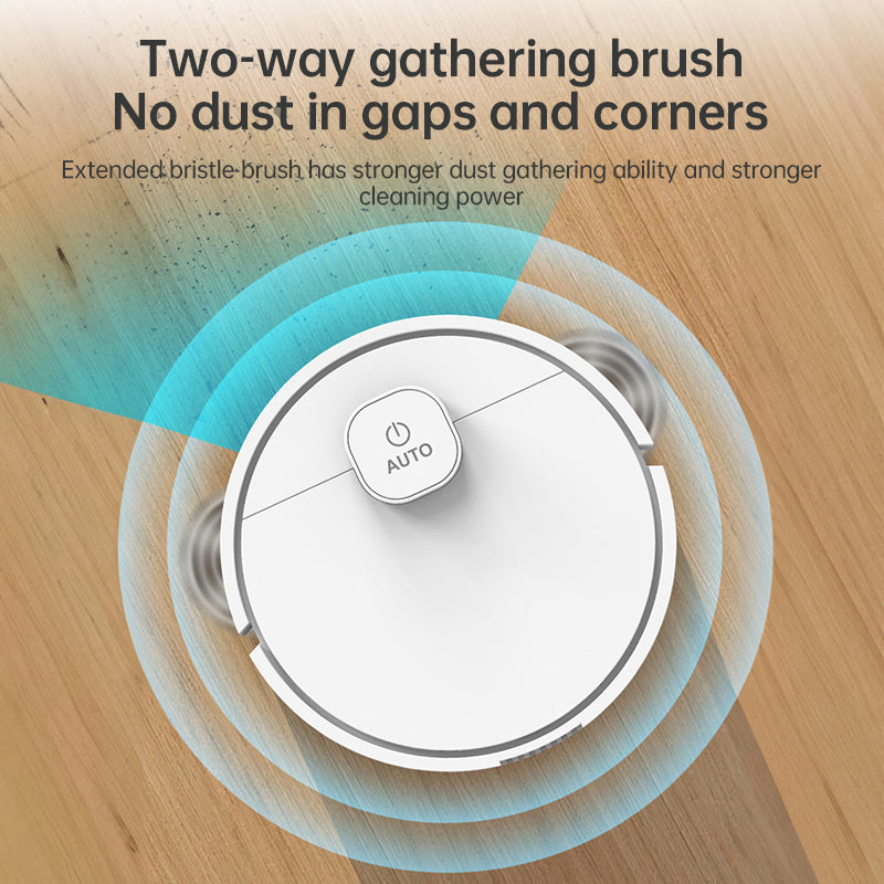 **3-in-1 Sweeping Robot: USB Charging, 1000Pa Suction, Auto-Clean for Pet Hair, Carpets & Floors**