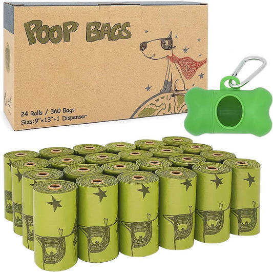 Eco-Friendly Biodegradable Dog Poop Bags – Extra Thick, Leak-Proof & Scented or Unscented Options