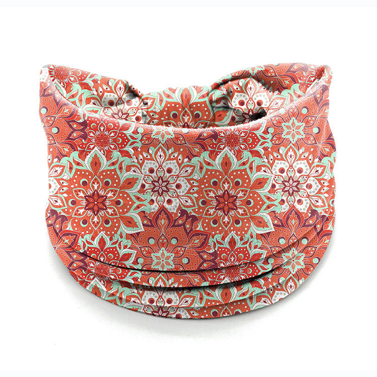 Datura Flowers Elastic Sweat-absorbing Headband