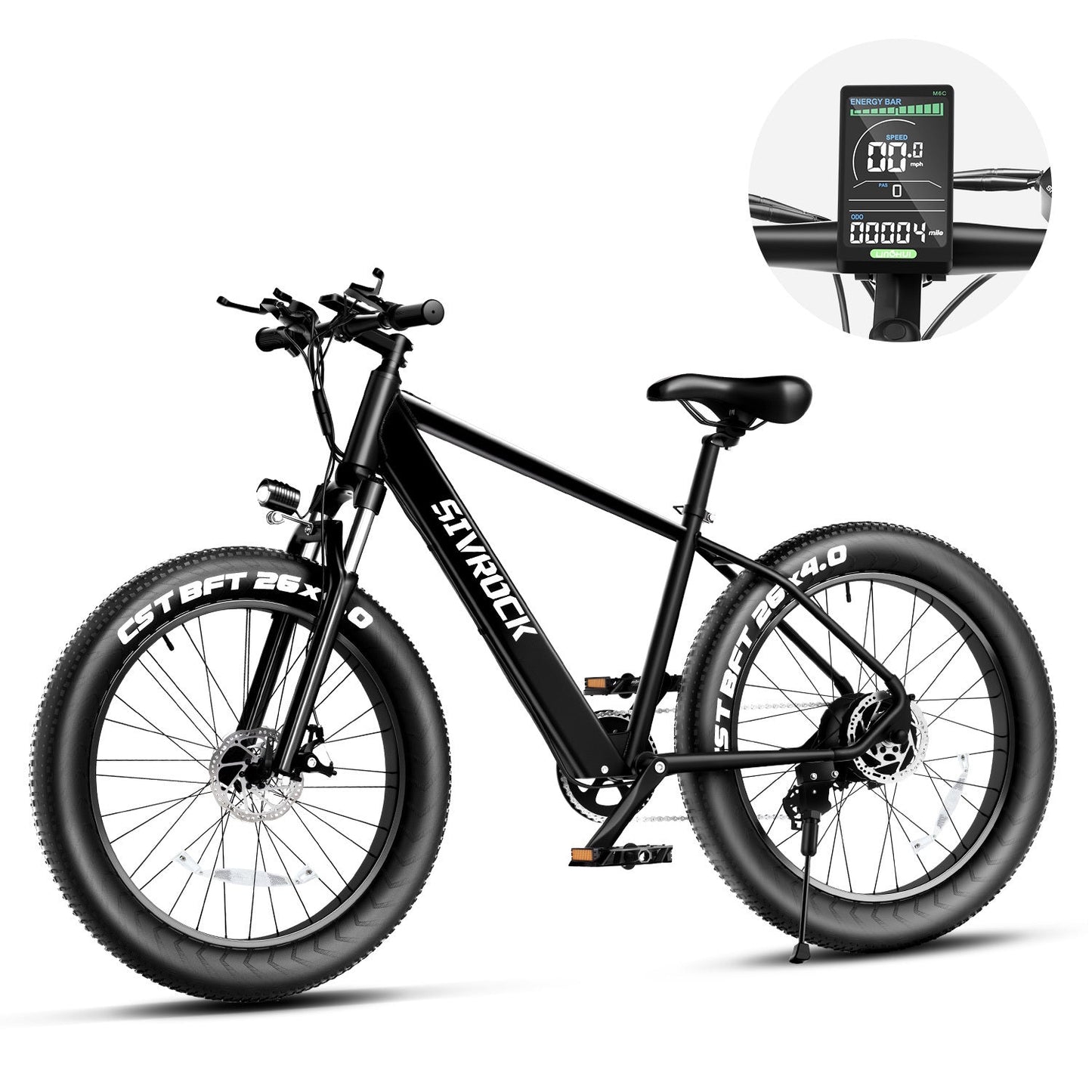 1000W Fat Tire Electric Bike for Adults - 26x4.0 Mountain E-Bike