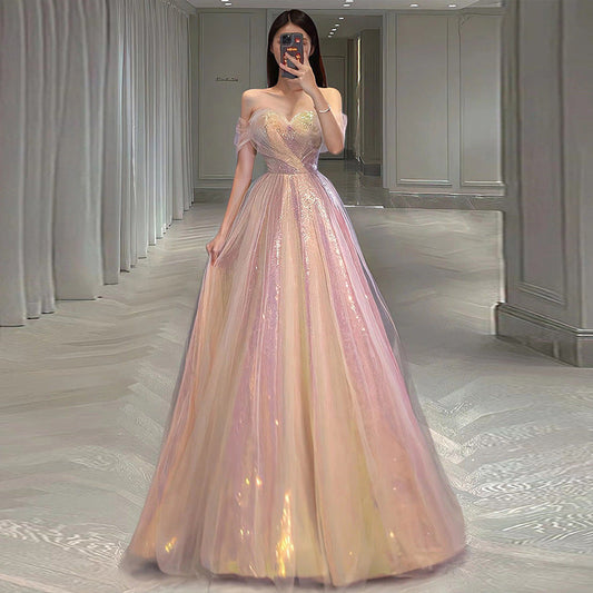 Mermaid Off-Shoulder Evening Dress