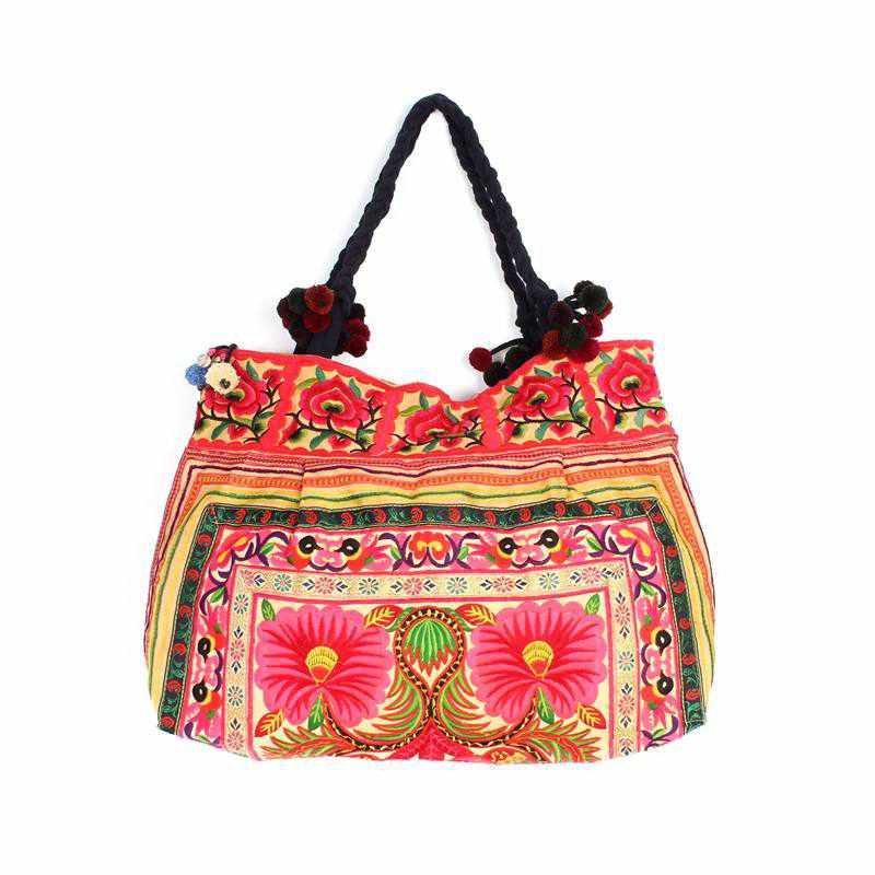 Dove Embroidered Tote Shoulder Bag - Thailand