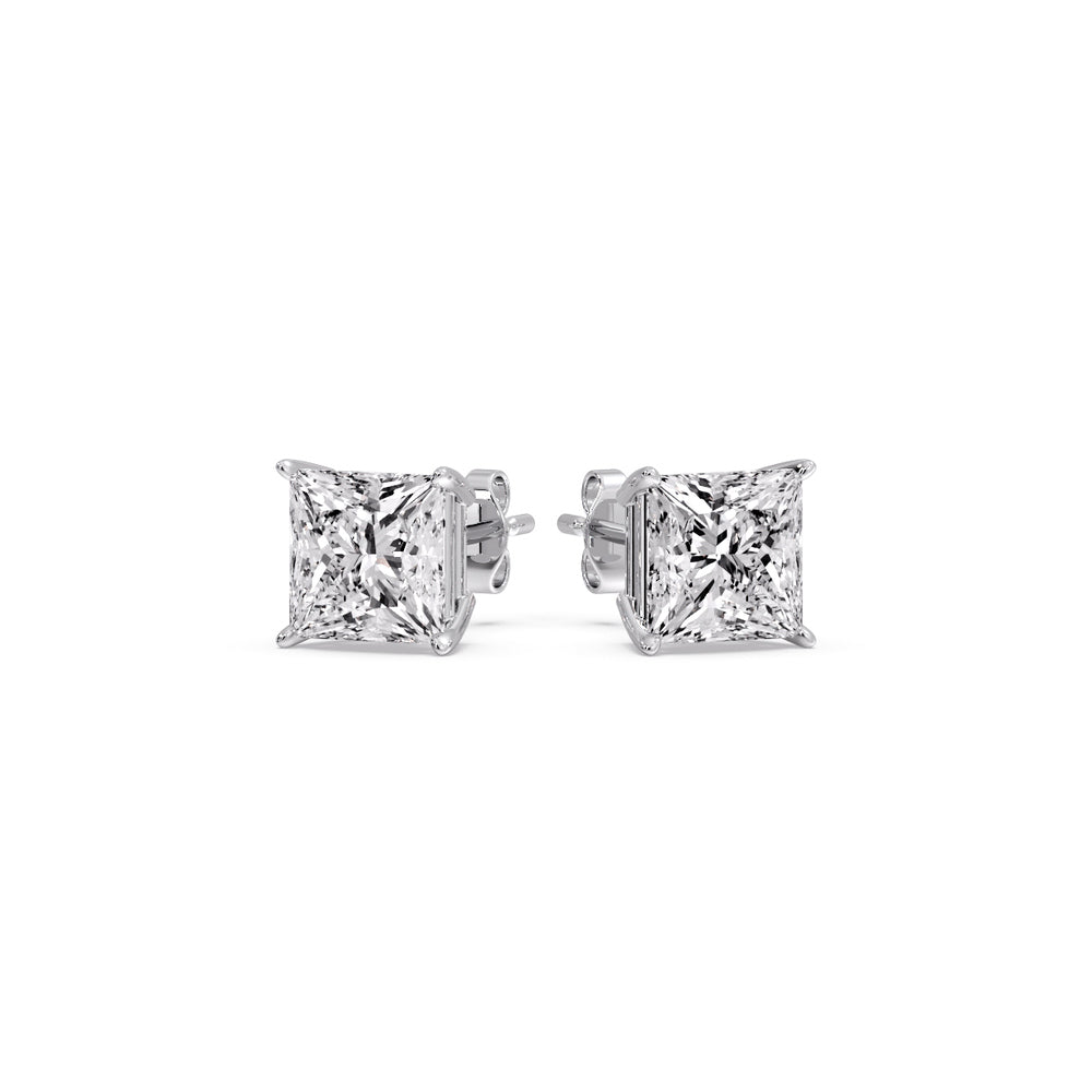 Princess Cut Diamond Stud Earring