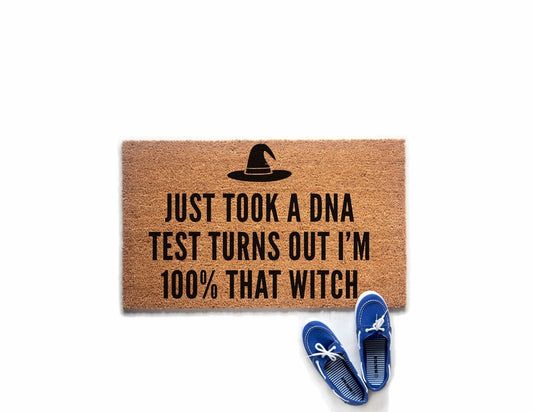 100% That Witch Funny Halloween Doormat