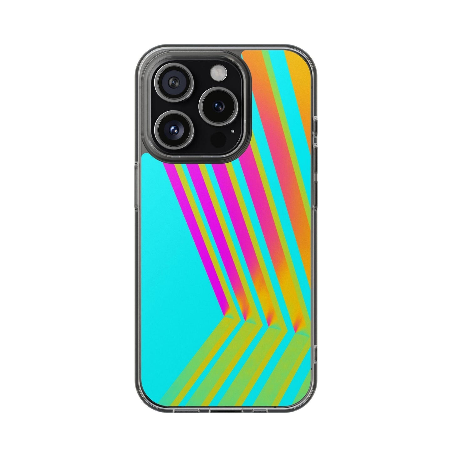 Abstract Pattern With Vibrant Color Clear Cases