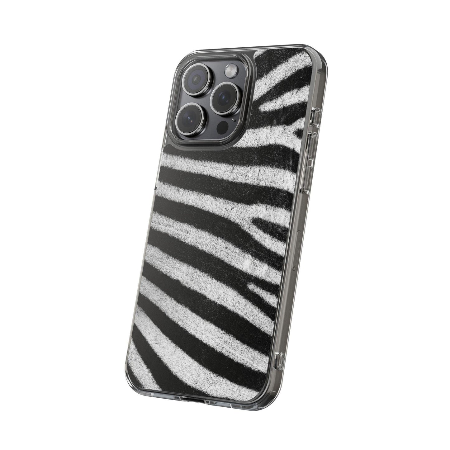 Clear Cases Black and White Zebra Stripes