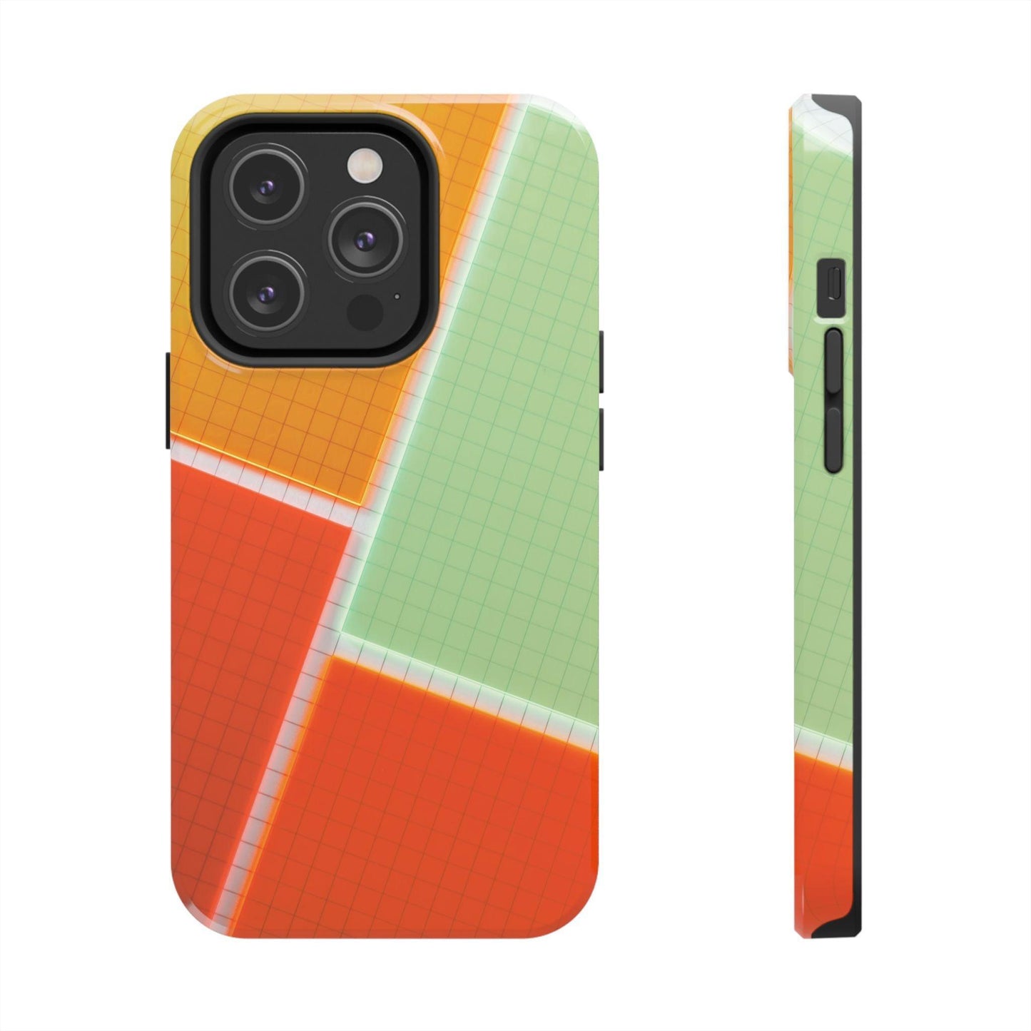 Four Colors Blocks With Shades Tough Phone Cases