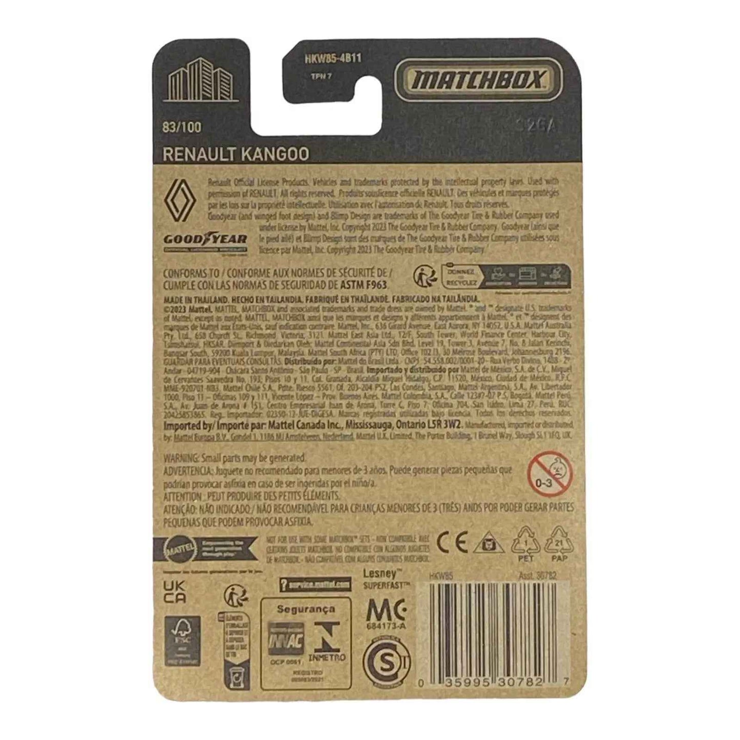 Matchbox Renault Kangoo - Matchbox 70 Years Series 83/100