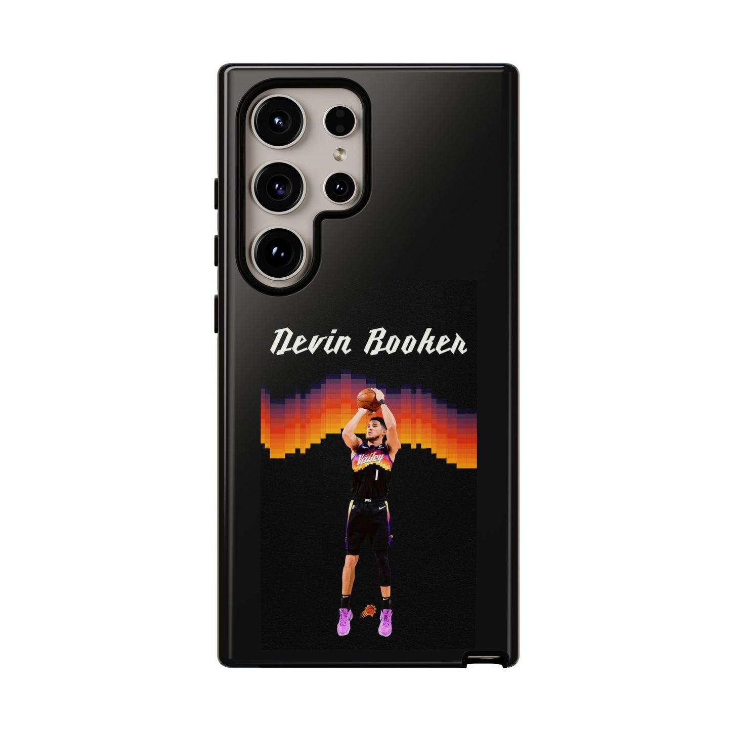 Devin Booker Precision Blaze Series – Dual-Layer ShockGuard Protection | Fits iPhone 8–16 Pro Max & Samsung Galaxy S10–S25 Ultra
