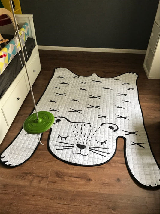 Baby Play Mat, White Tiger Rug