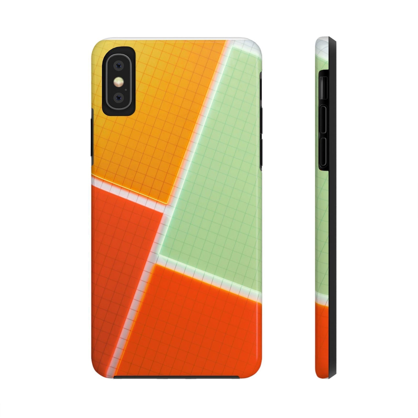 Four Colors Blocks With Shades Tough Phone Cases