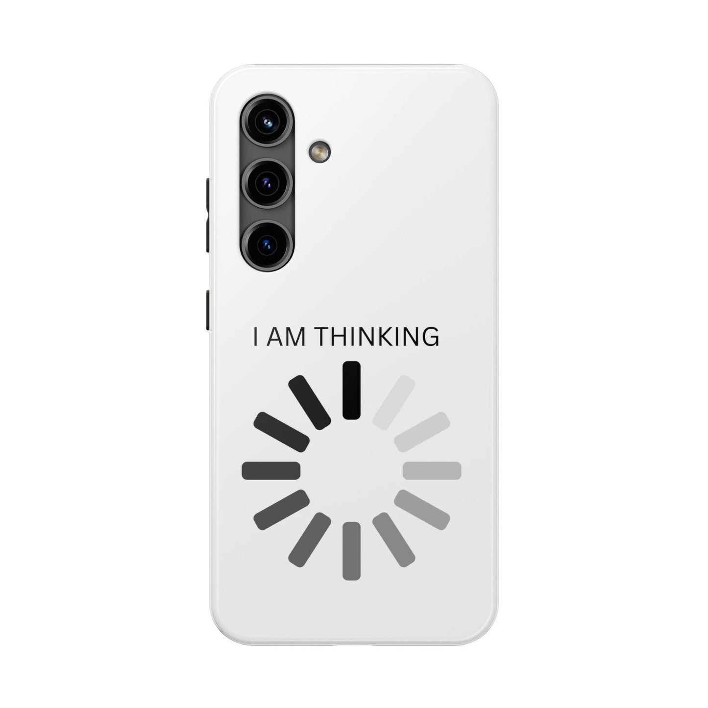 I Am Thinking To Much Text Printed Tough Phone Cases