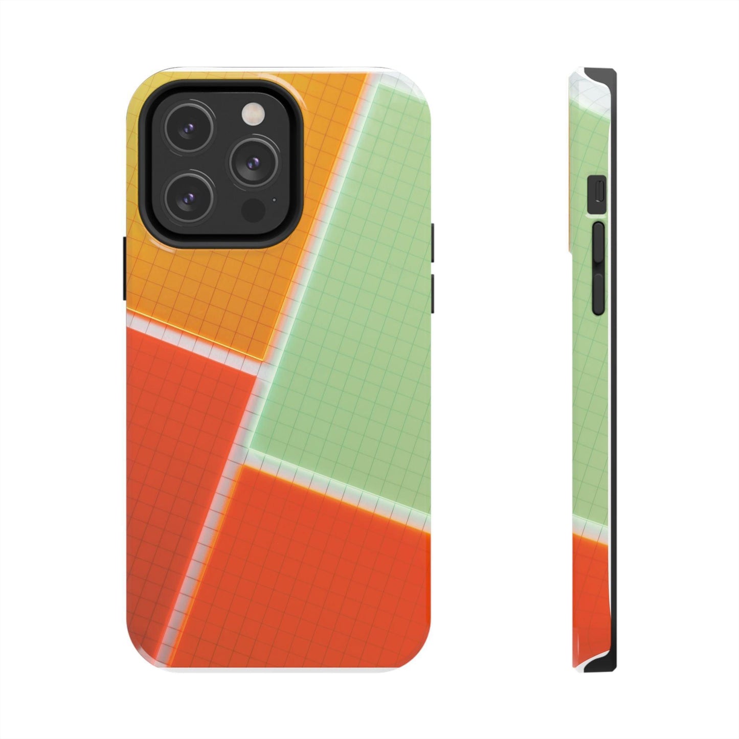 Four Colors Blocks With Shades Tough Phone Cases