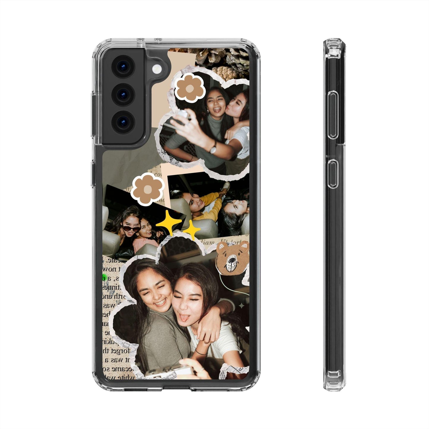 Memories In Retro Templet  Custom Printed Clear Cases