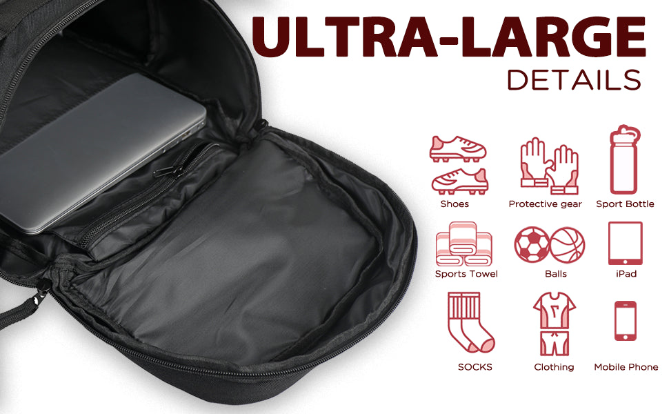 Court Commander Pro — Basketball Backpack With Ball & Shoe Compartments (20–35L)