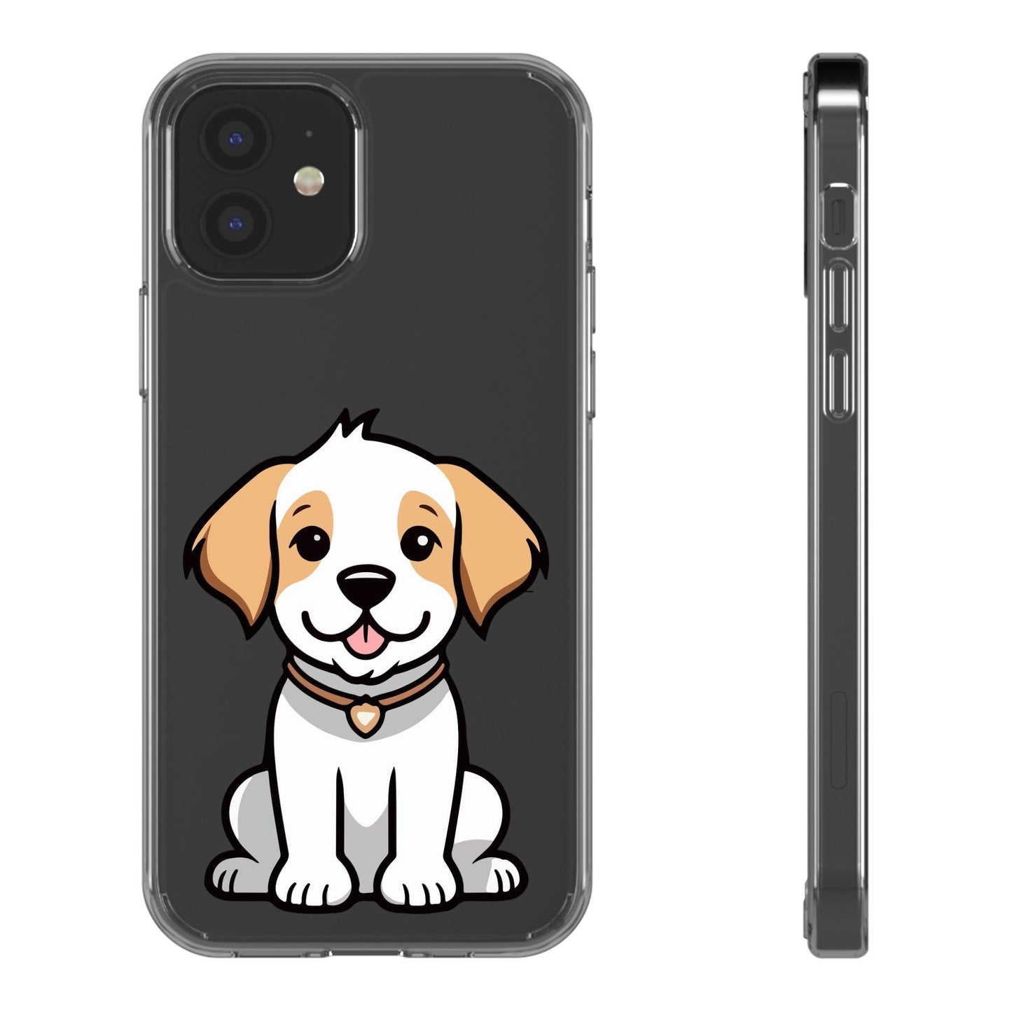 Clear Cases With Dog Printed