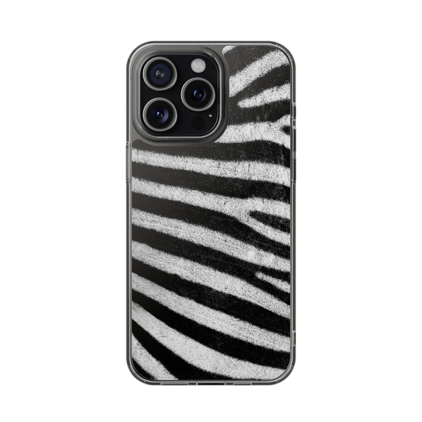 Clear Cases Black and White Zebra Stripes