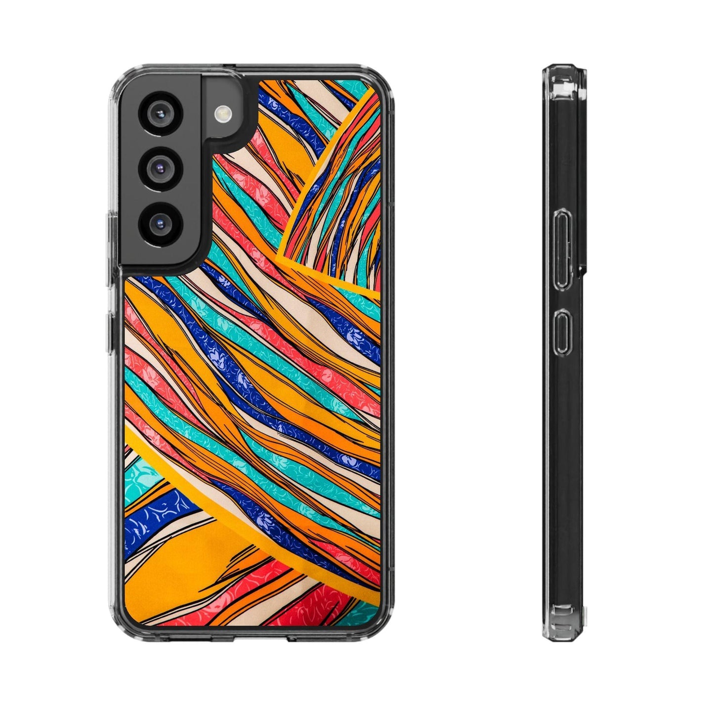 Clear Cases Stripes of  Powerful Colors