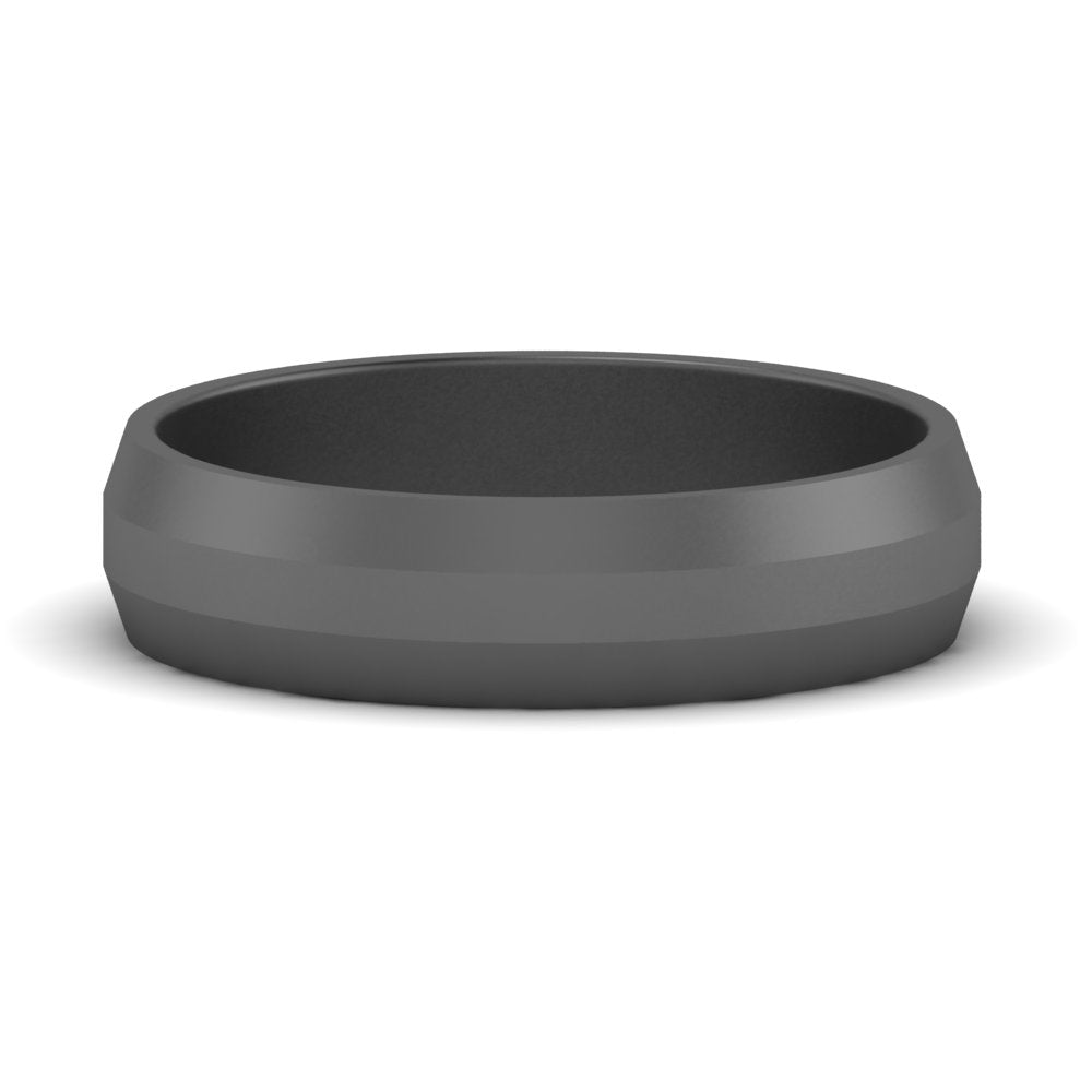 4 mm Wedding Band Beveled Edge Matte