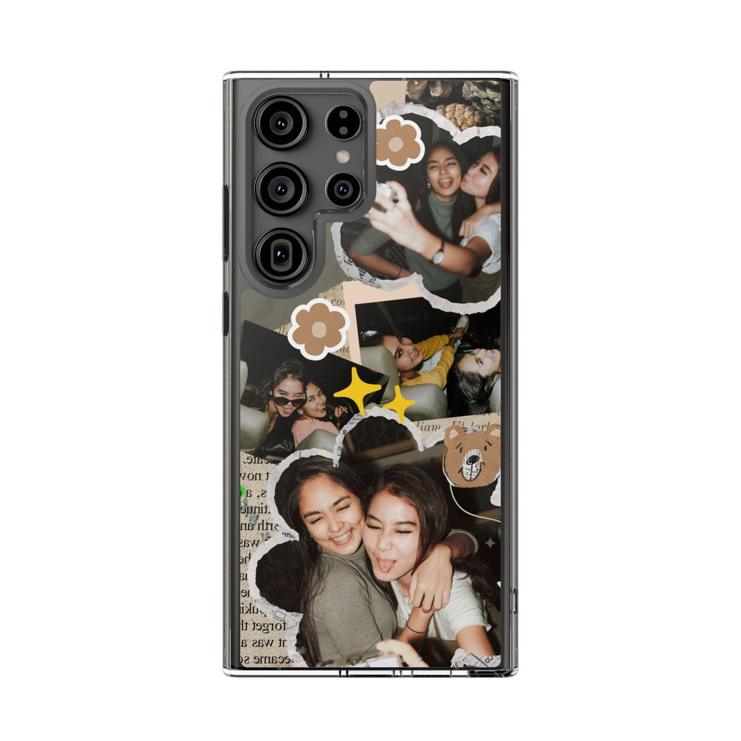 Memories In Retro Templet  Custom Printed Clear Cases