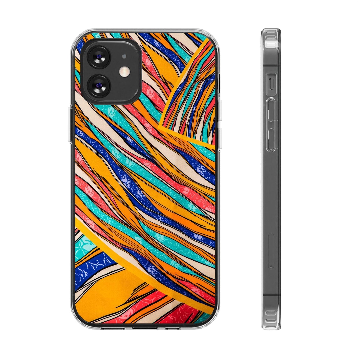 Clear Cases Stripes of  Powerful Colors