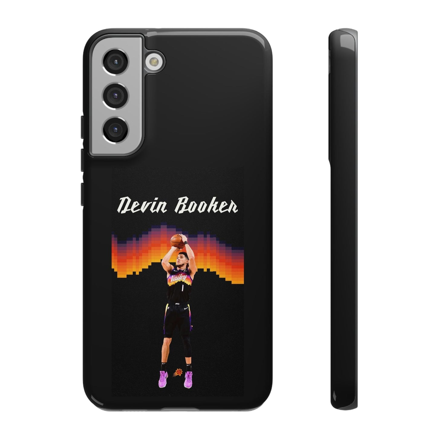 Devin Booker Precision Blaze Series – Dual-Layer ShockGuard Protection | Fits iPhone 8–16 Pro Max & Samsung Galaxy S10–S25 Ultra