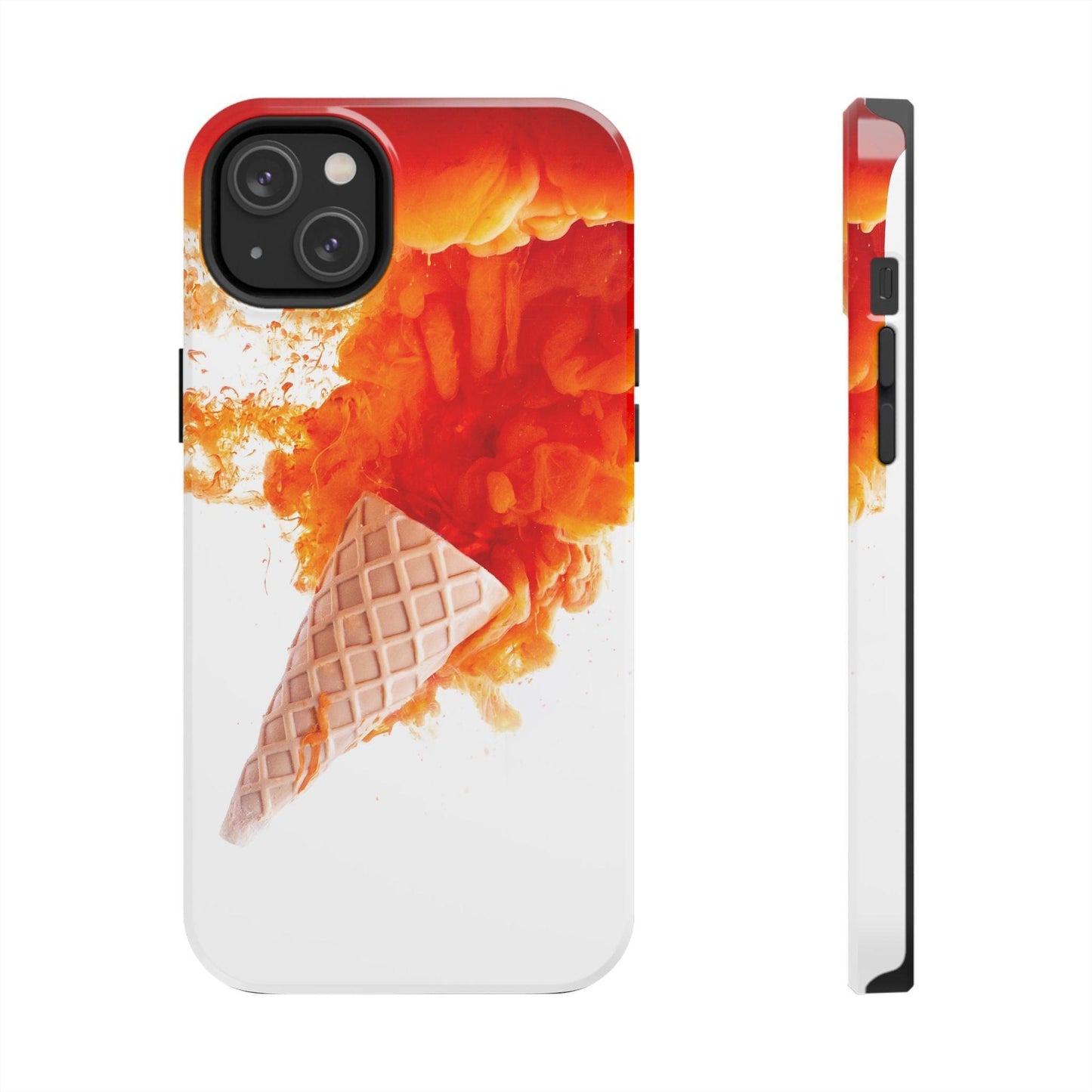 Ice Cream With Flame Of Colors Tough Phone Cases