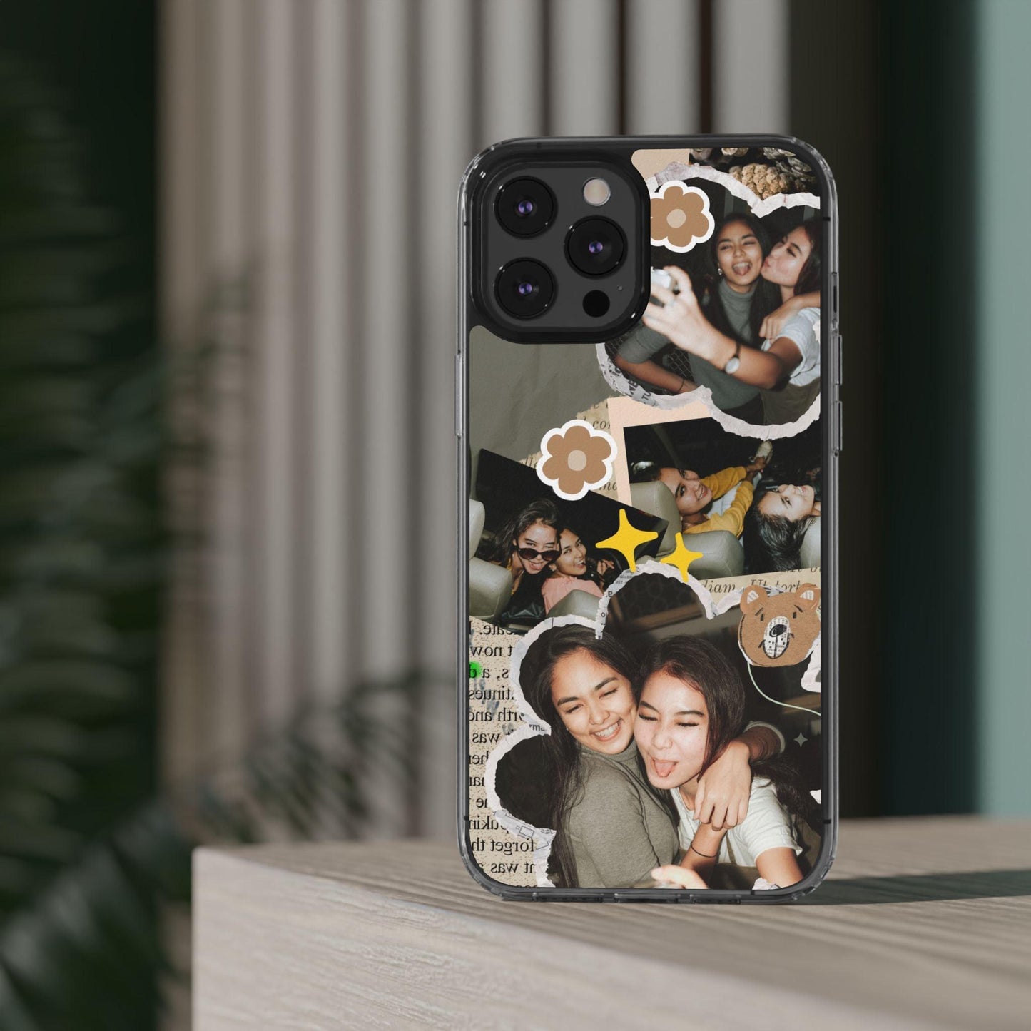 Memories In Retro Templet  Custom Printed Clear Cases